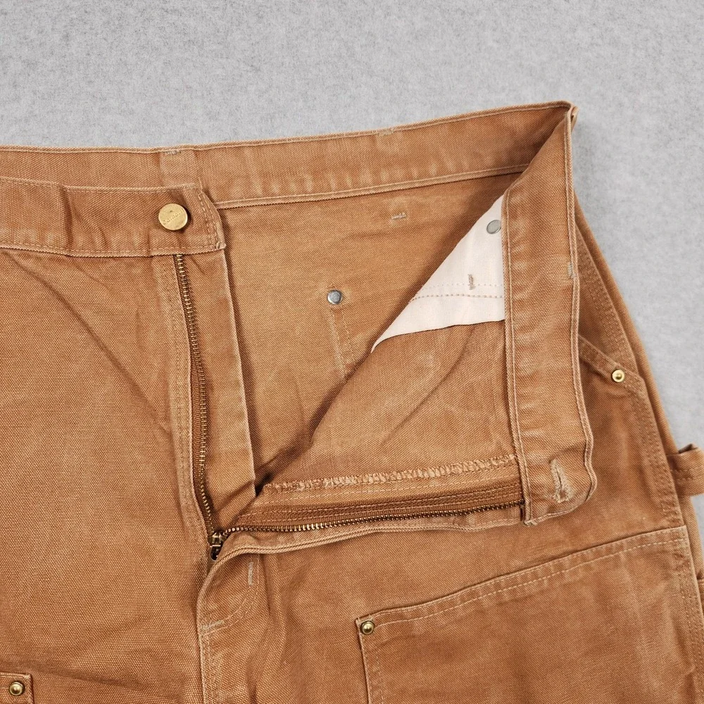 Vintage Carhartt Pants 40x32 Brown Double Knee Canvas Utility B01 BRN Union USA